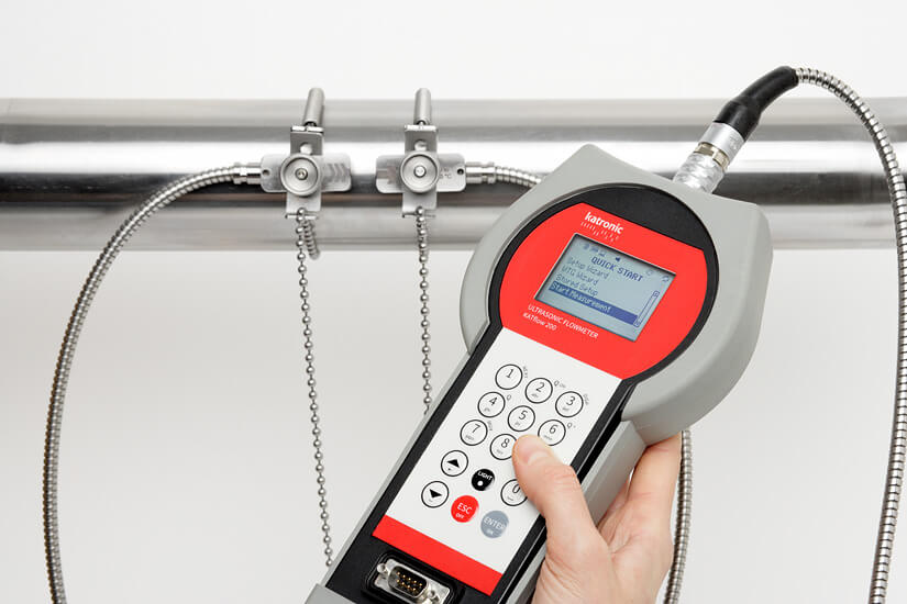 Hand-Held Ultrasonic Flow Meter KATflow 200