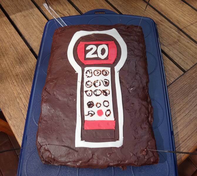 KATflow 200 Anniversary cake for Katronic'S 20th birthday
