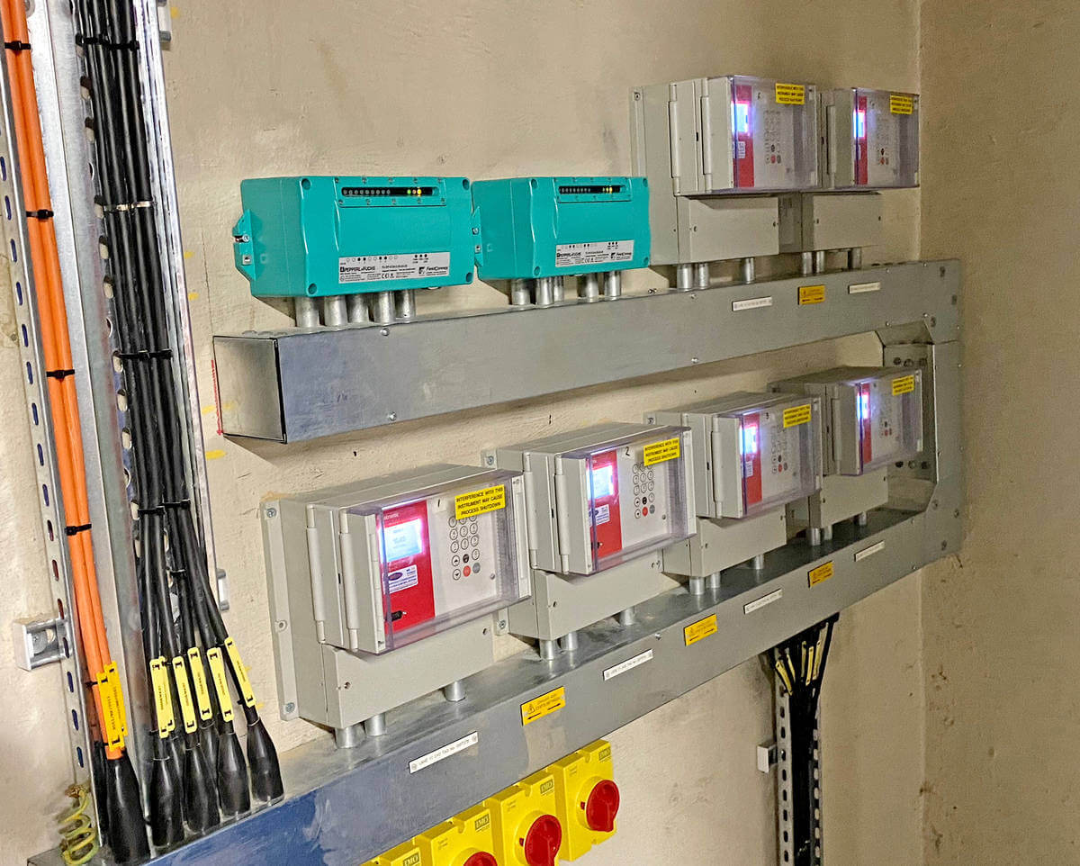 Installed KATflow 150's with Profibus PA – Picture Courtesy of Z-Tech, Project Installer Installed KATflow 150's with Profibus PA