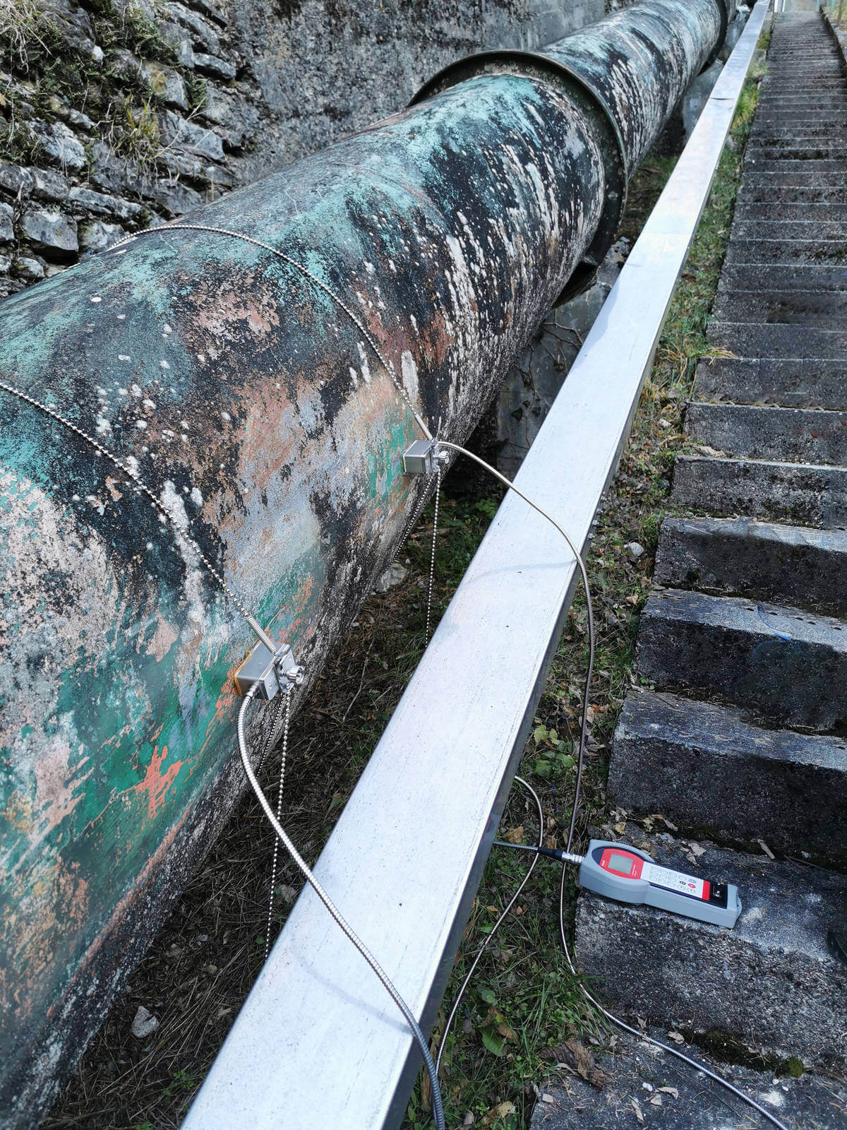 KATflow 200 flow meter measuring water flow at Italian hydroelectric plant