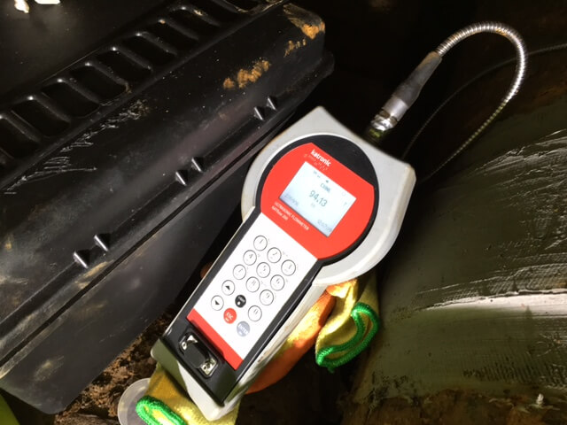 The compact and practical ultrasonic flow meter KATflow 200 was ideal for measuring in the confined conditions under the runway of major airport in Scotland.