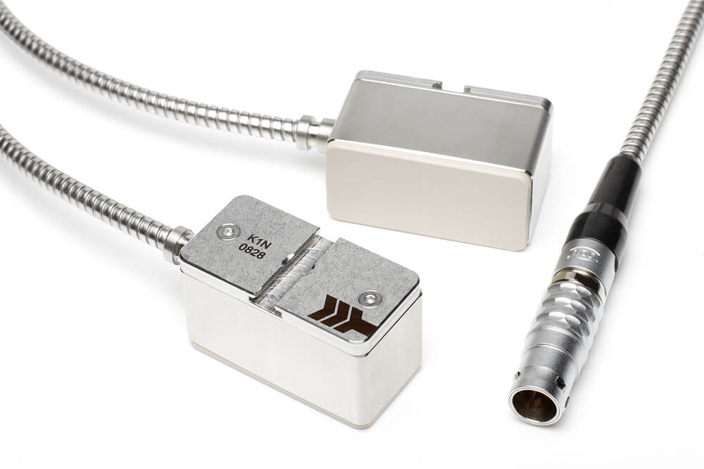 Clamp-on ultrasonic transducers K1N with connector
