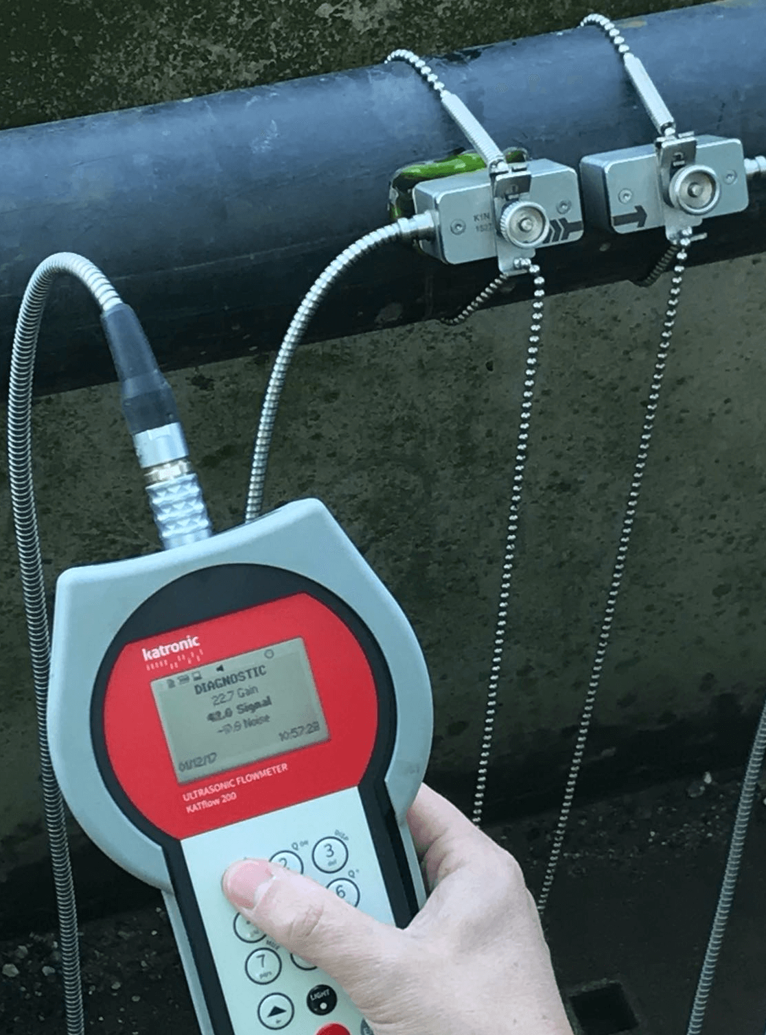 Positive results with flow meter KATflow 200 on a difficult application